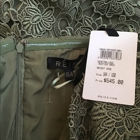 Reiss Sage Lace Bustier Mini Dress 0 NWT - Picture 5 of 5